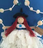 Sea Shell Witch Fairy In A Star Hanging Decoration, Halloween Witch - Image 3