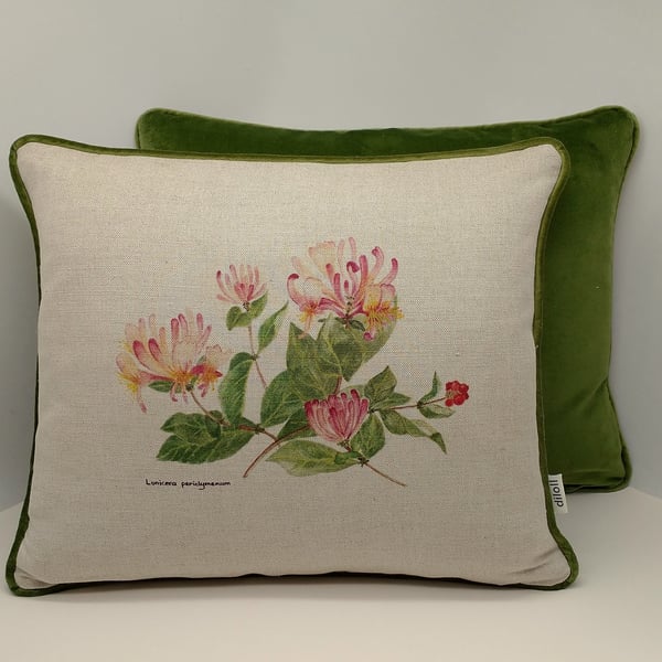 Honeysuckle 18"x 14" cushion.