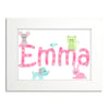 Girls Personalised Door Name Print 