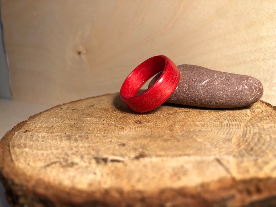 Dyed Maple Bentwood Ring 