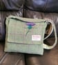 Harris Tweed shoulder bag with thistle (original art work) 
