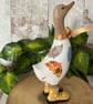 Duck Ornament. Decoupaged. Umbrellas. - Image 2