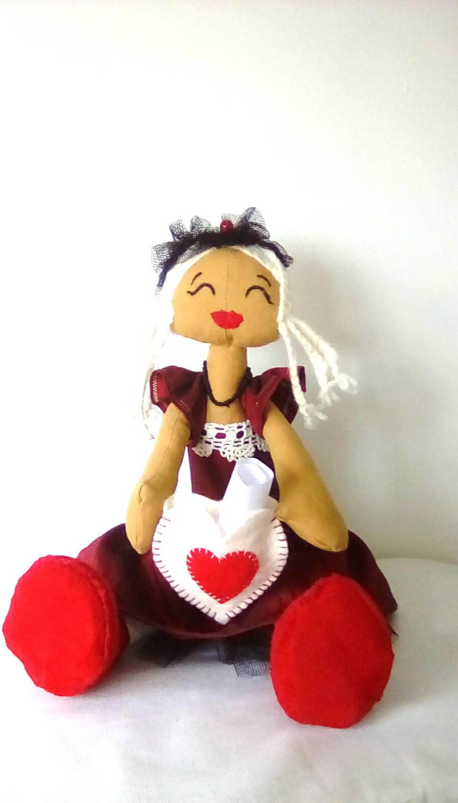 Handmade Fabric Doll, Memory Doll, Fabric Doll