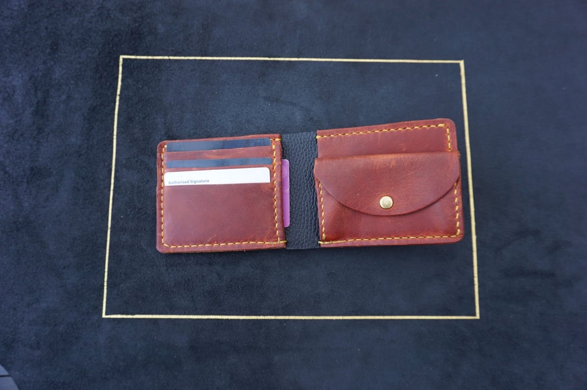 Bifold Handmade Wallet Coin Cards Bank Notes Wallet