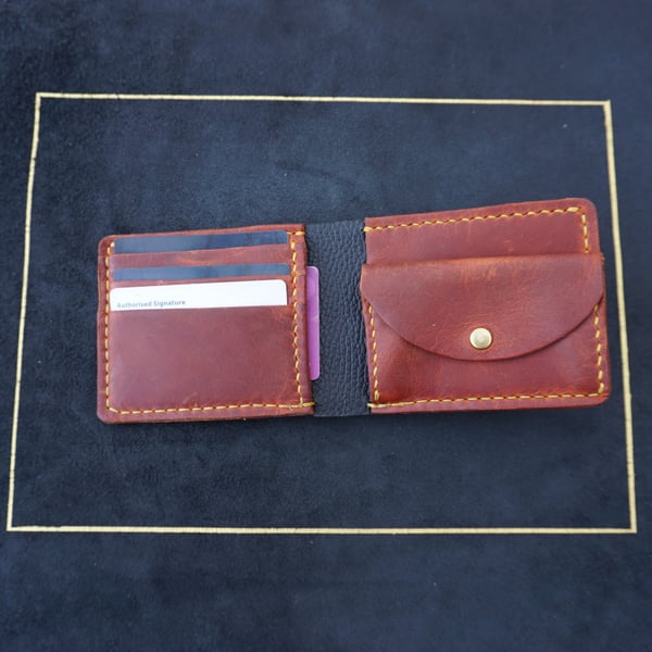 Bifold Handmade Wallet Coin Cards Bank Notes Wallet