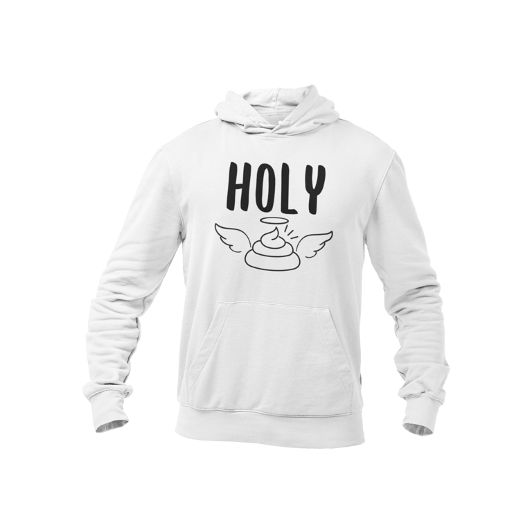 Holy S... (Poo Emoji) Hoodie -  Novelty Funny Hoodie