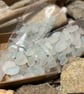 Seaham beach sea glass - 100g white mixed pieces - Craft bags