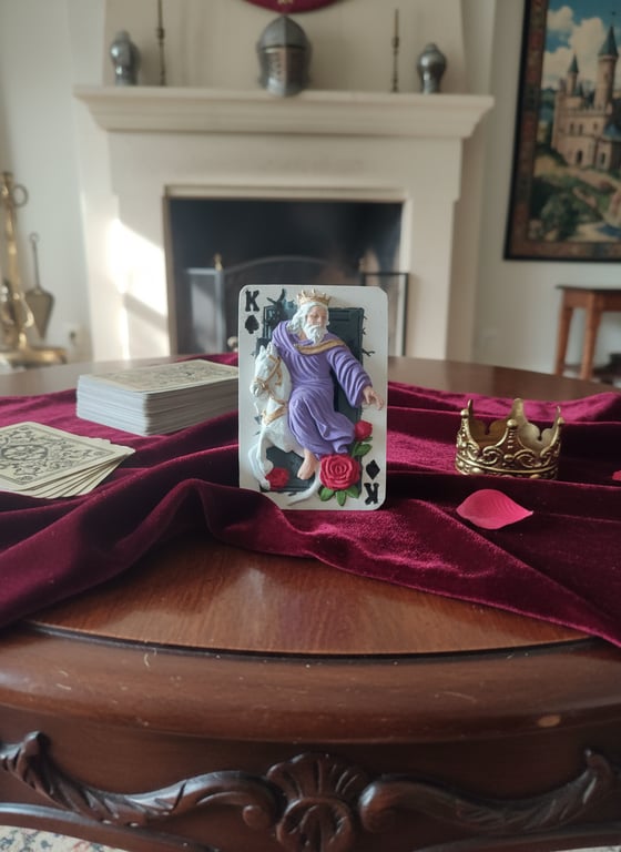3D King of Spades Plaster Playing Card Decoration