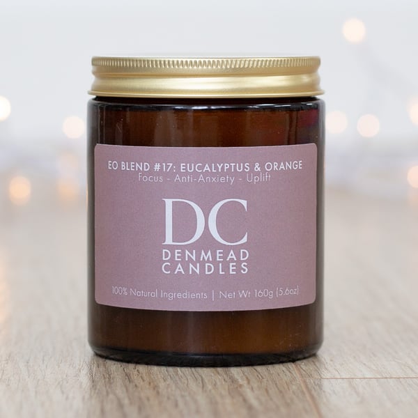 Denmead Candles BLEND 17 FOCUS – Eucalyptus & Orange Essential Oil Soy Candle