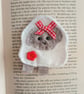 I love EWE (white) Spring lamb bookmark (red),letterbox gift