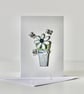'Flowerpot with Bees' - Printed Card - Image 2