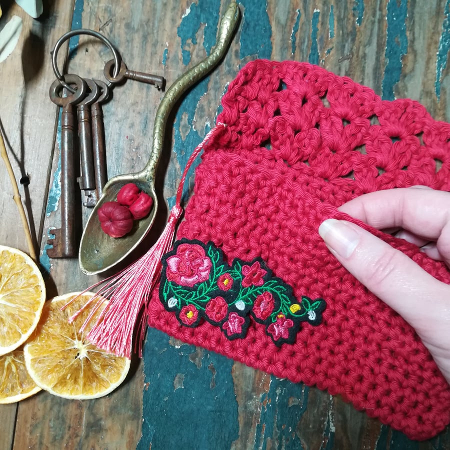 Crochet Tarot Card Pouch 