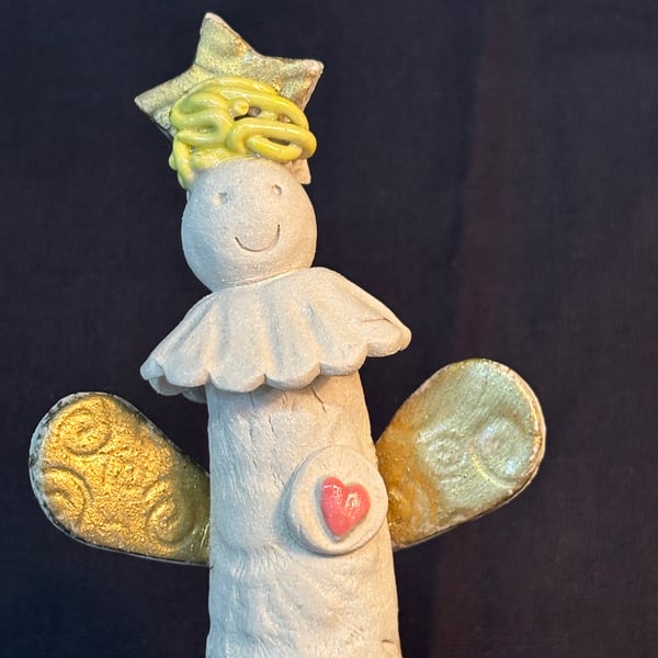 Wonky angel Christmas decoration