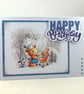 Cute bbq bear birthday card