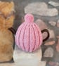 Small Tea Cosy for 2 Cup Tea Pot, Vintage Pink, Hand Knitted