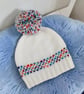 Hand Knitted Baby Fair Isle Cardigan Hat and Blanket Set 0 to 3 Months - Image 10