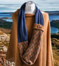 Coast Merino Silk Infinity Fairisle Scarf - Autumn - Image 1