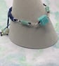 Navy macrame bracelet with amazonite stones - Image 3
