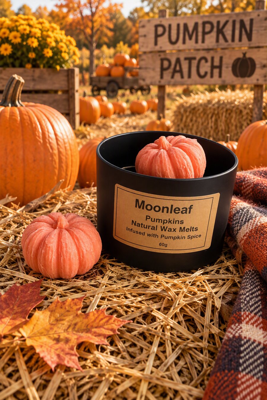 Autumn Pumpkins: Natural Soy Wax Melts 