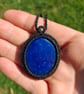 Lapis Lazuli Macrame Pendant  - Image 2