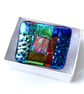 Patchwork  Brooch 107 Dichroic Fused Glass Handmade 