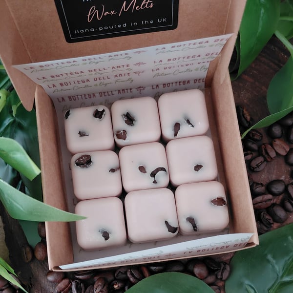 Coffee Mocha Soy Wax Melts Eco-Friendly Gift Box of 9