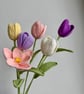 Crochet Tulips Bouquet Summer Seconds Colorful Flowers Bouquet Home Decor  - Image 2