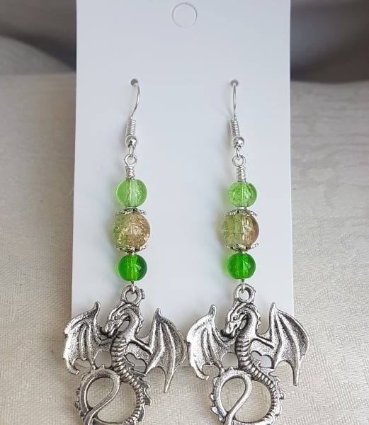 Elemental Dragon Earrings - Earth - Draco Terrae