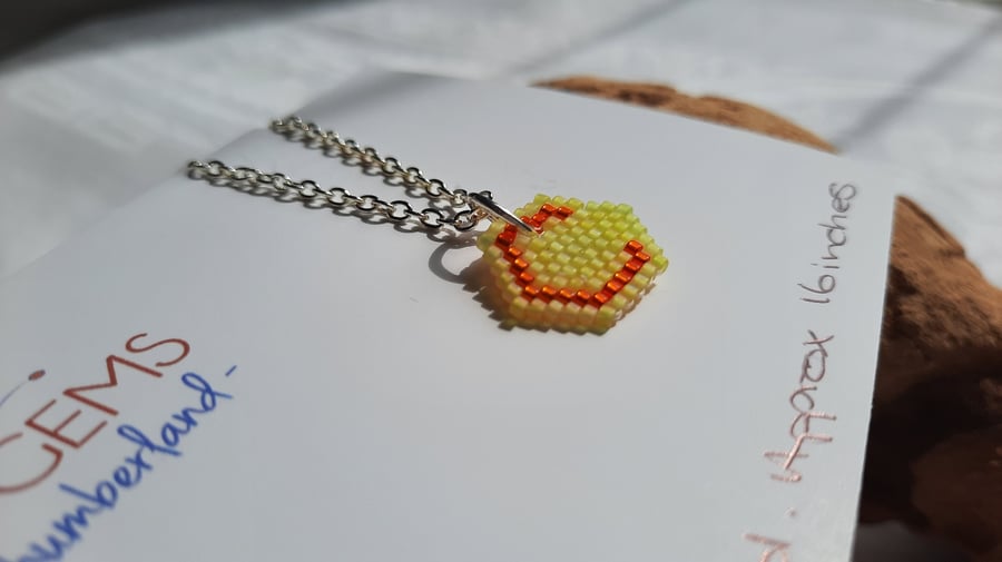 Letter C Beadwork Necklace