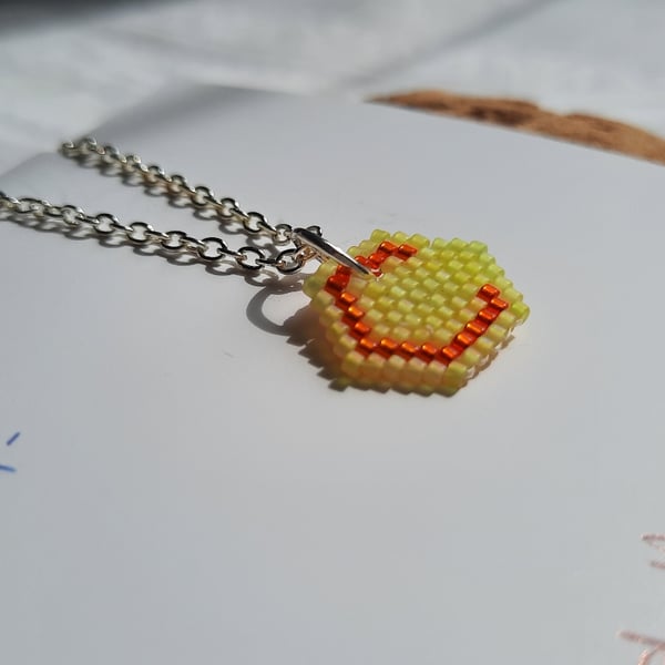 Letter C Beadwork Necklace