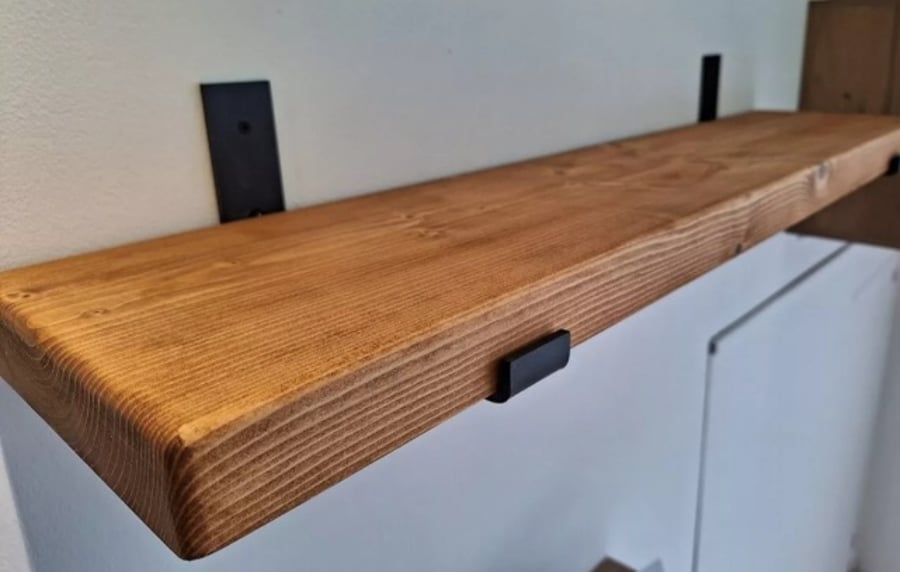 Rustic Wooden Shelves - Optional Brackets - 20cm Deep - Not Scaffolding Boards