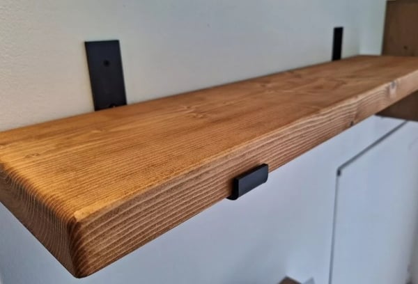 Rustic Wooden Shelves - Optional Brackets - 20cm Deep - Not Scaffolding Boards