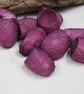 10 Pink Purple Naturally Dyed Silk Cocoons - Image 3