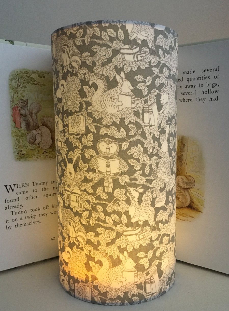 Liberty Woodland Library-Handmade ChildrenTall  Night Light