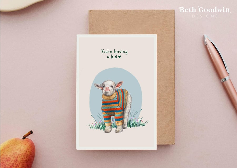 You're having a Kid! Maternity Card - Expecting new baby cards