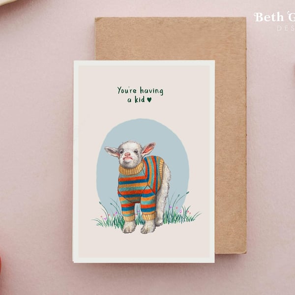 You're having a Kid! Maternity Card - Expecting new baby cards