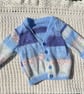 Blue marl cardigan 12-18mo
