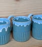 Scandi drippy blue mug - Image 8