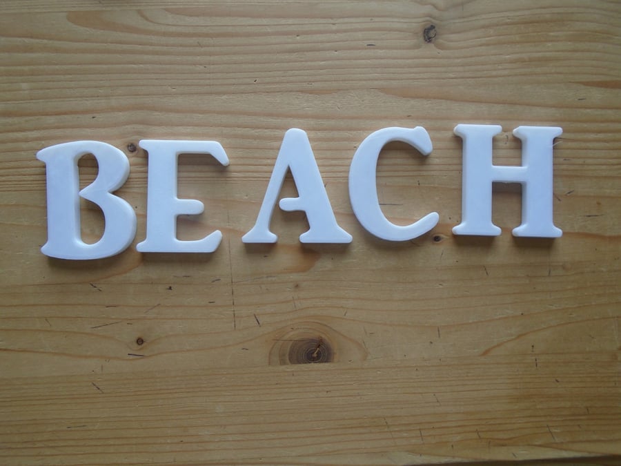 Beach Hut Self Adhesive letters 