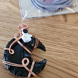 Black Obsidian MoonMan Pendant (3)