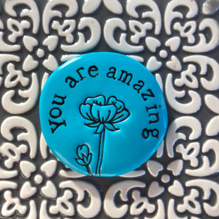 ‘You Are Amazing’ Pocket Pebble Chunky Gift 