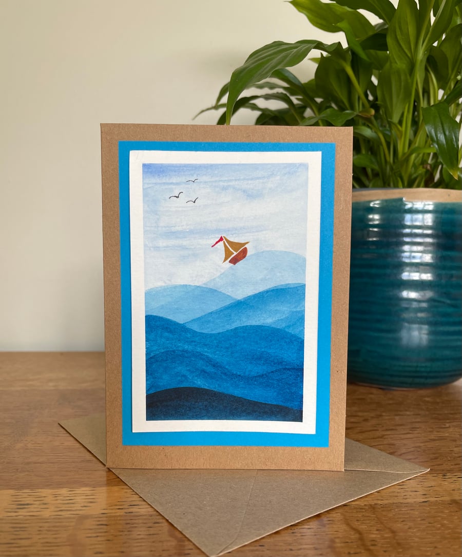 Cards, Greeting card, Fathers day, original artwork, blank, birthday.