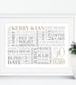 Personalised Golden Anniversary Word Art - 50 Years - AN501 - Image 2