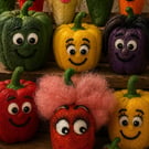 Needle Felted Brown Holland Bell Pepper