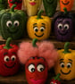 Needle Felted Brown Holland Bell Pepper