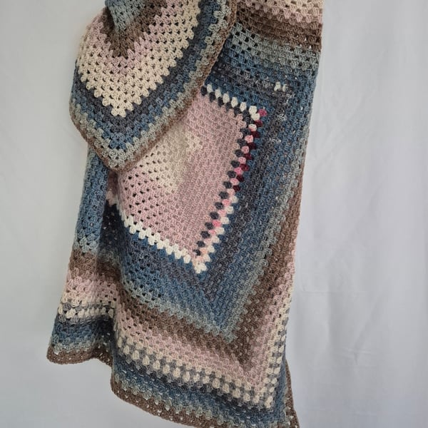 Handmade crochet blanket, pram, pushchair, cot, nursery, car seat 