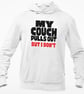 My Couch Pulls Out But I Don't Hoodie Hooded Sweatshirt Rude Adult Sex Joke  - Image 3