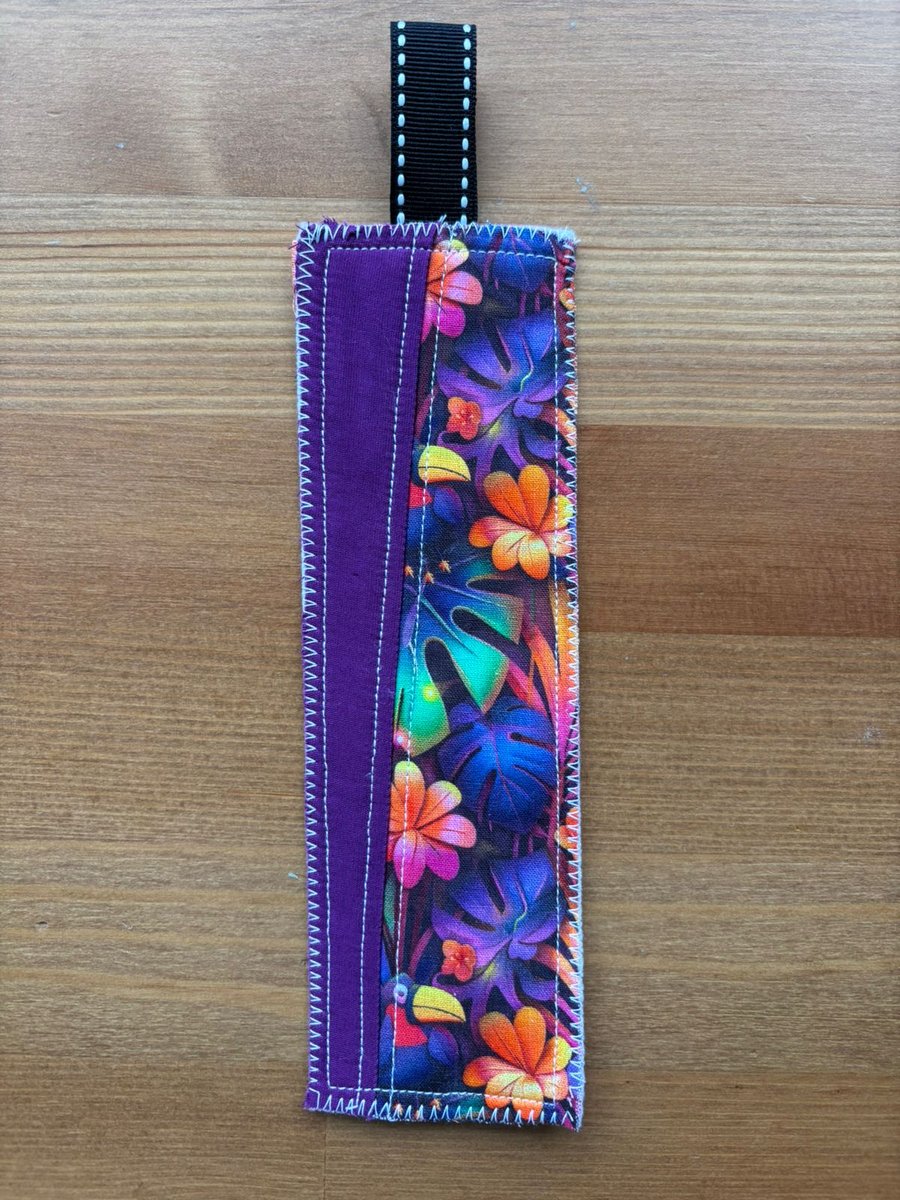 Patchwork Purple bookmark