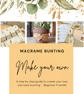 DIY Macrame bunting Kit - Eco Friendly craft kits - Image 6