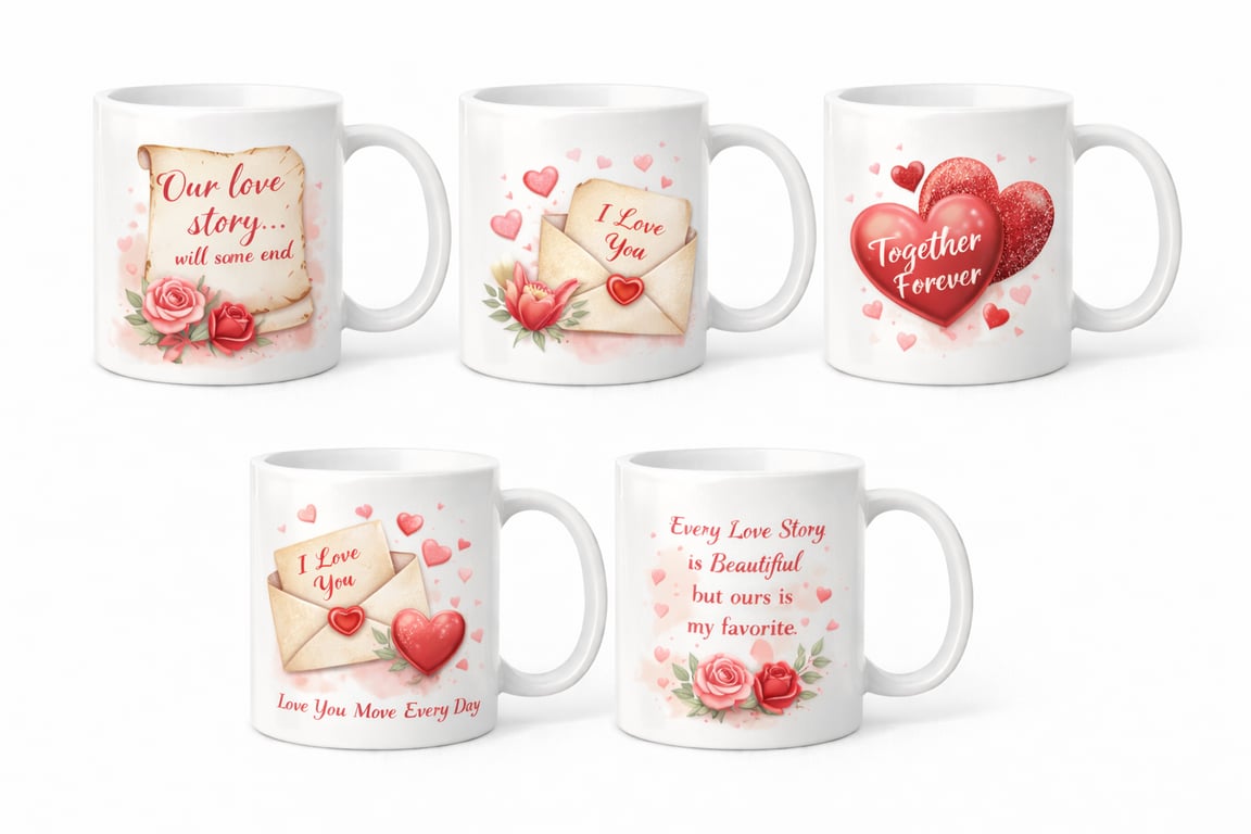 Valentine’s Love Quote Mug – Romantic 11oz Ceramic Gift